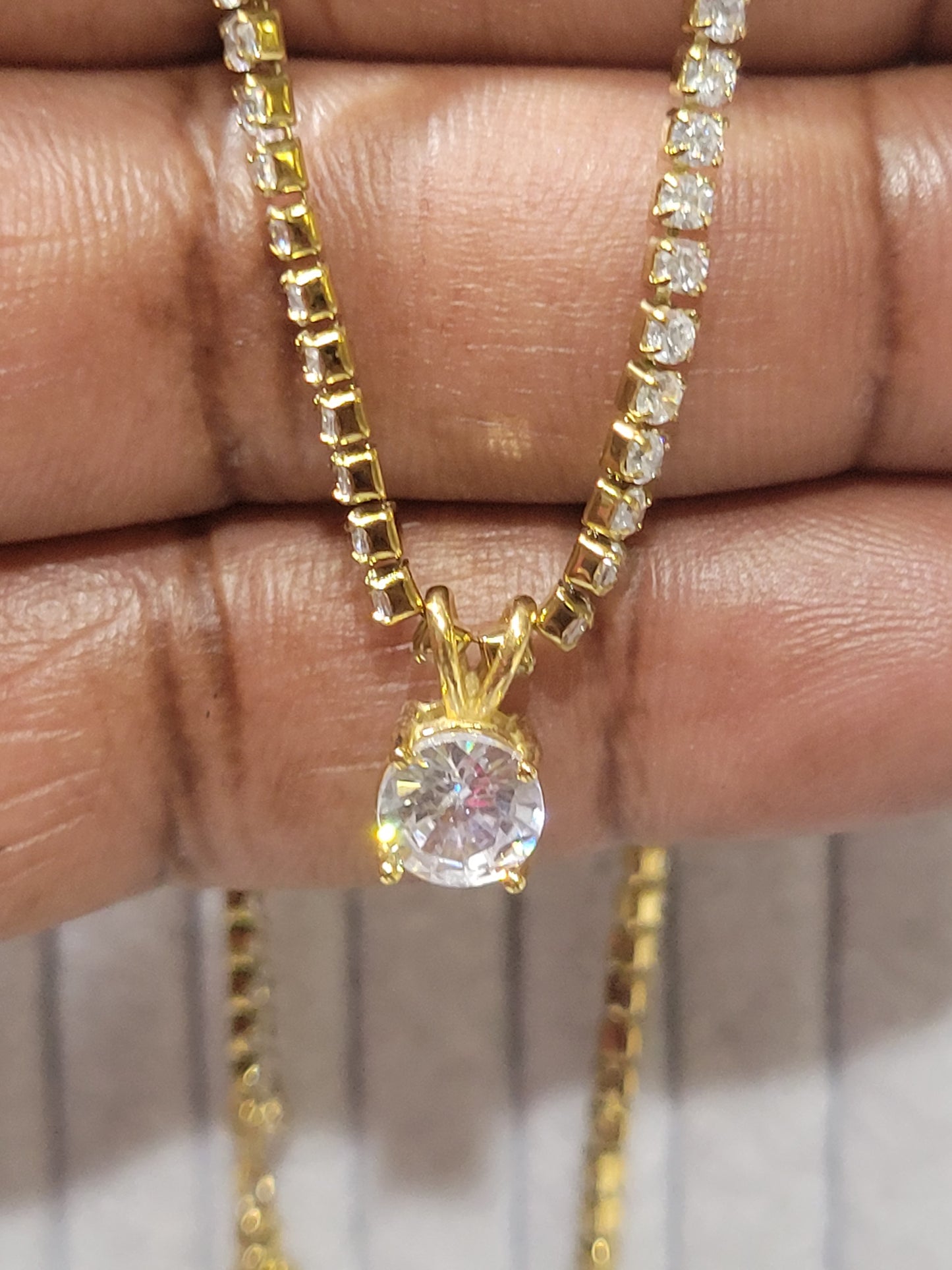 CELENE CZ PENDANT NECKLACE