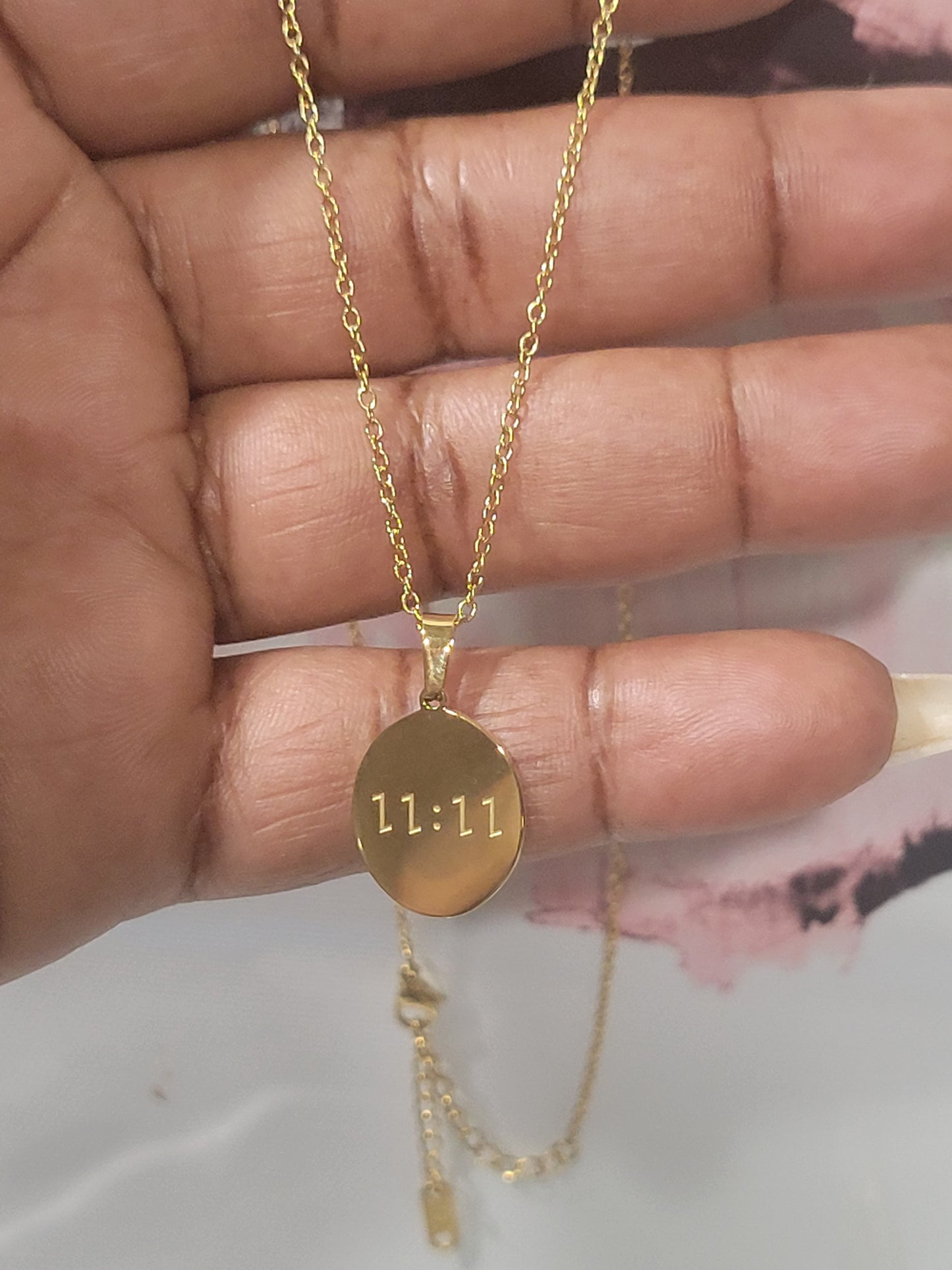 11:11 ANGEL NUMBER 18K GOLD PLATED