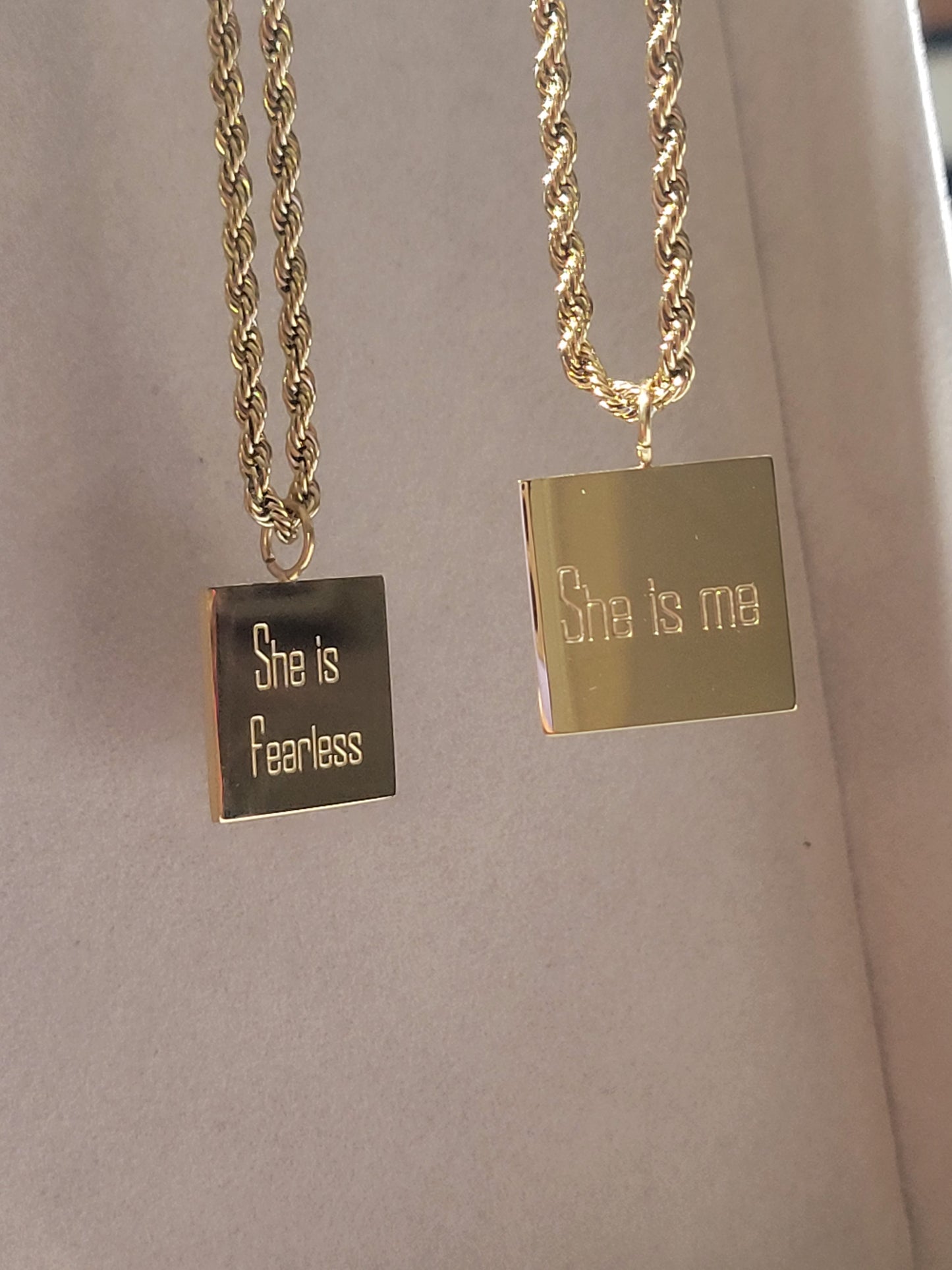 SHE IS FEARLESS NECKLACE