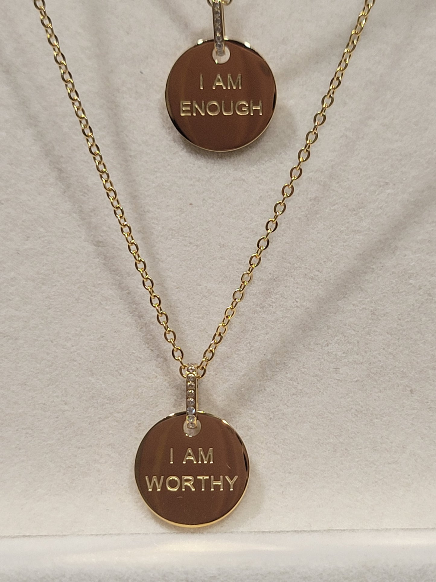 "I AM WORTHY/I AM ENOUGH NECKLACE
