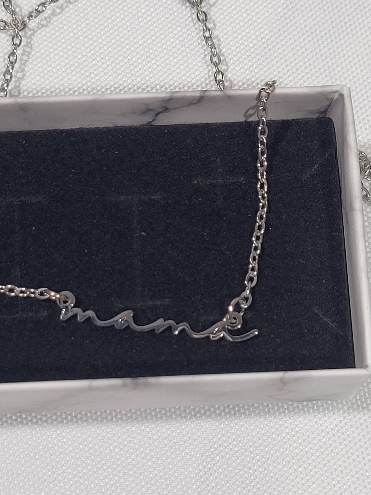 MAMA SIGNATURE SILVER NECKLACE