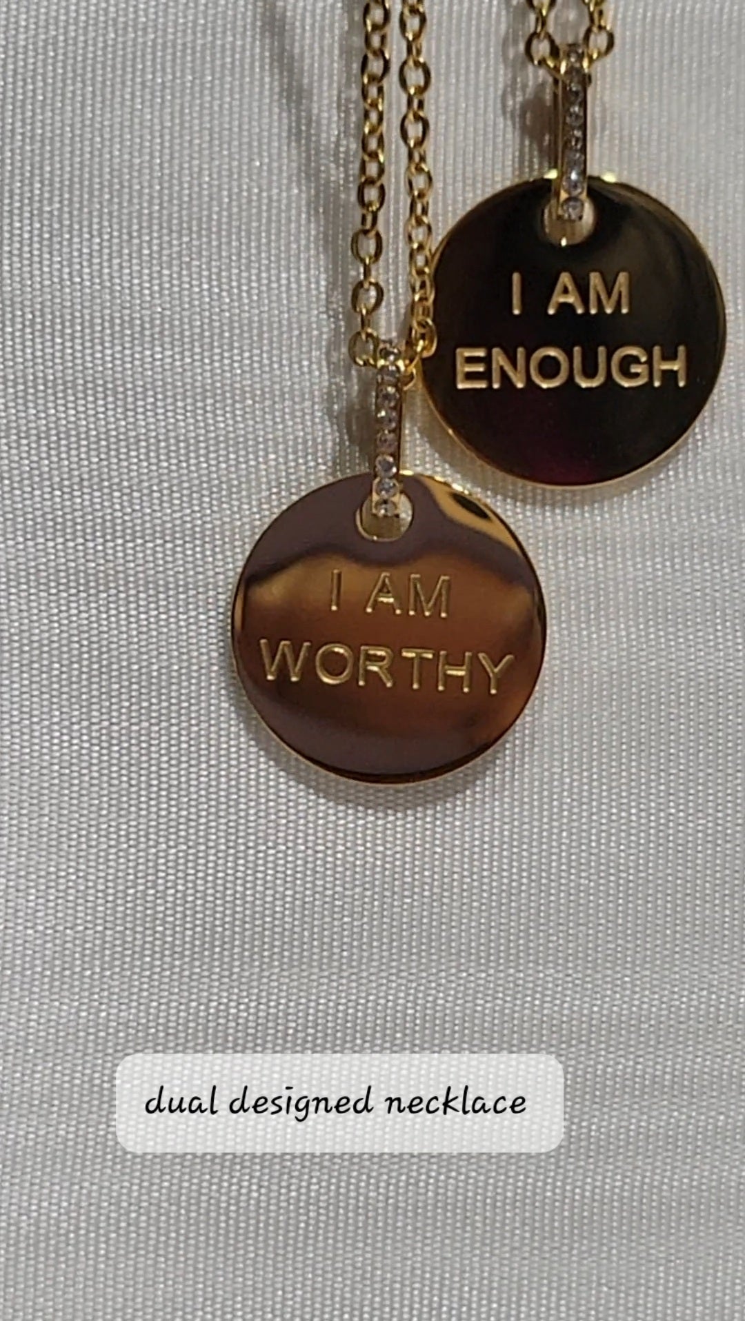 "I AM WORTHY/I AM ENOUGH NECKLACE