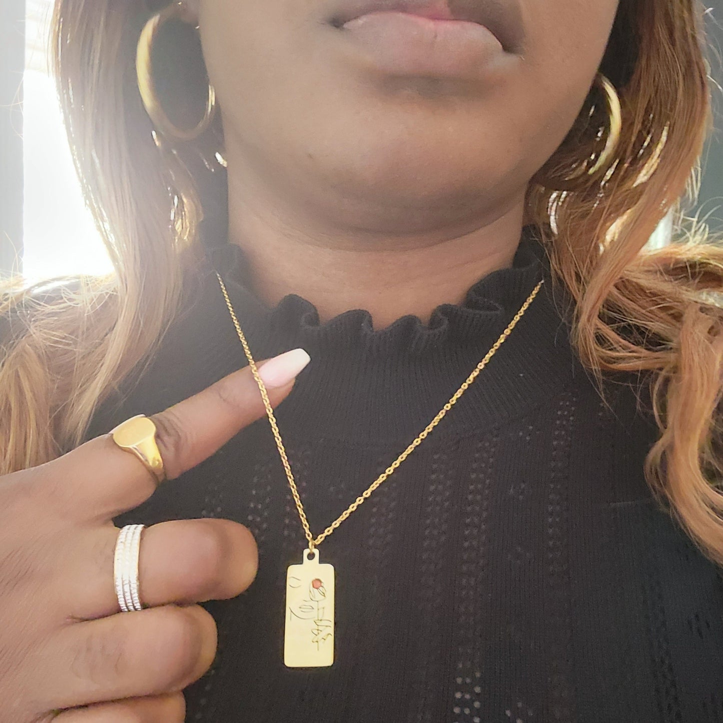 ENA GOLD HOOPS