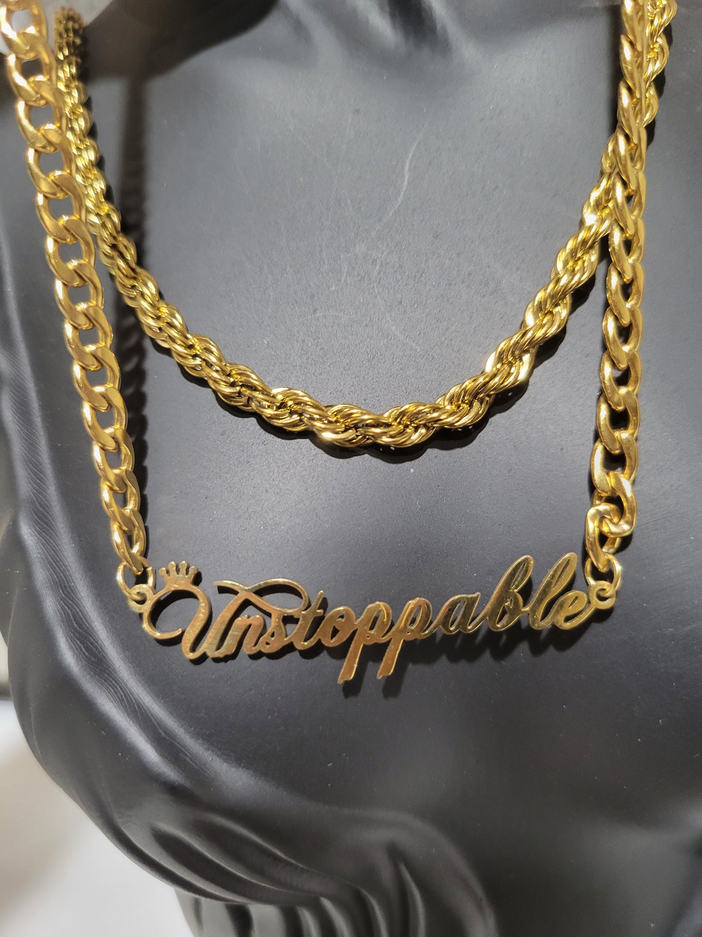 Unstoppable inspirational necklace