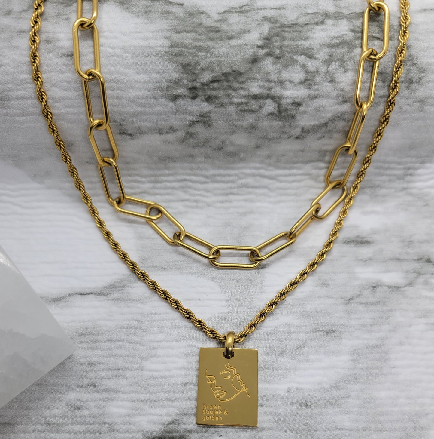 NORA PAPER CLIP NECKLACE