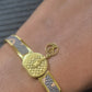 LOUISE V OPEN CUFF BRACELET