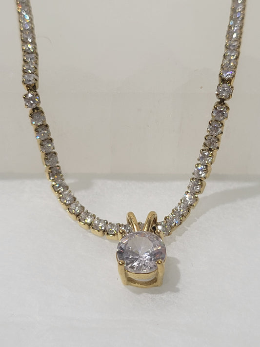 CELENE   CZ  PENDANT NECKLACE