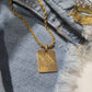 " BOUJEE & GOLDEN" ENGRAVED  NECKLACE
