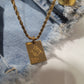 " BOUJEE & GOLDEN" ENGRAVED  NECKLACE