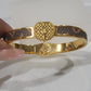 LOUISE V OPEN CUFF BRACELET