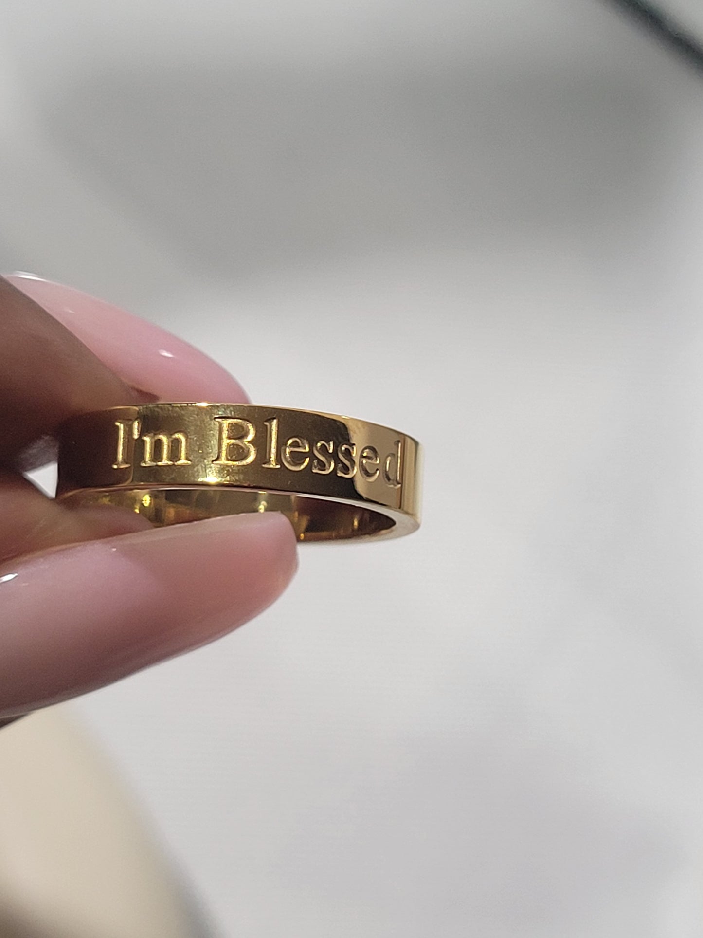 "I'M BLESSED" MINI RING