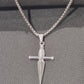 SWORD CROSS STEEL NECKLACE