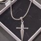 SWORD CROSS STEEL NECKLACE