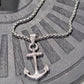 MEN'S ANCHOR CHARM NECKLACE