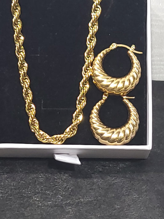 EVA/ELSA EARRING CHAIN SET