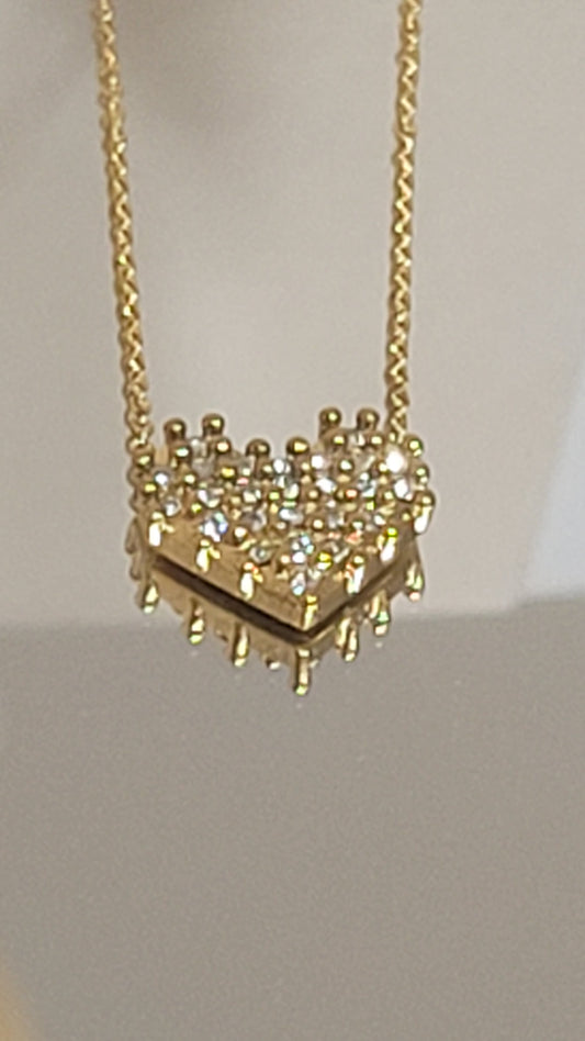 DIAMOND HEART NECKLACE