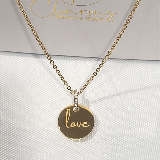 LOVE CHARM PENDANT NECKLACE