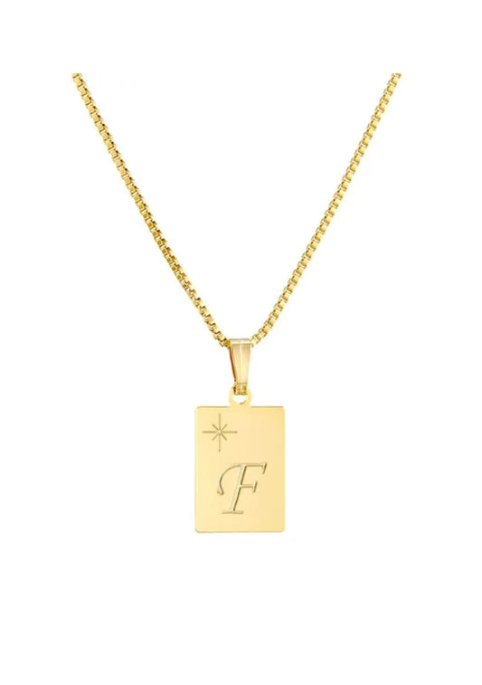 "STILL I RISE" INITIAL  PENDANT NECKLACE