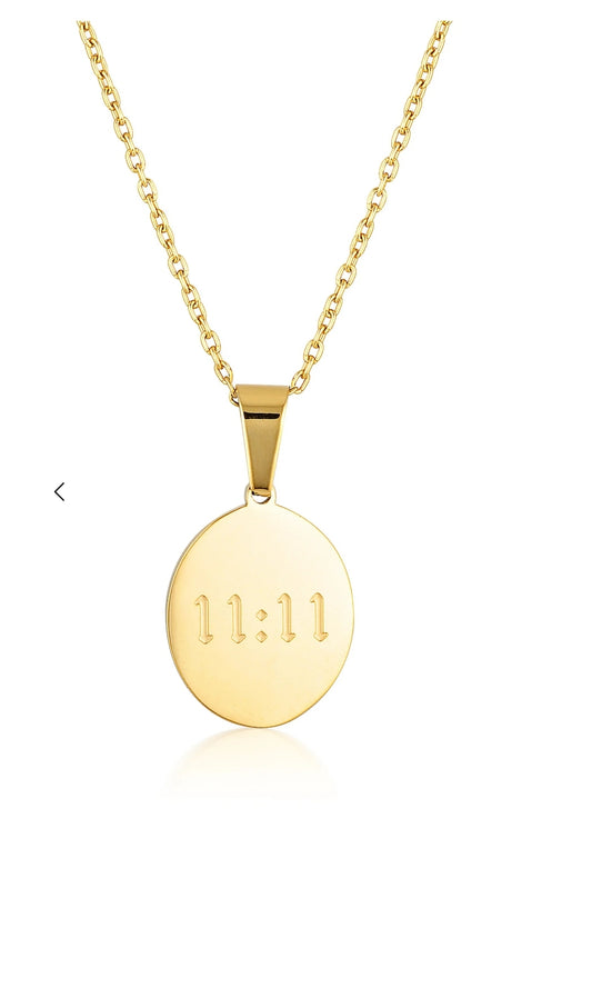 11:11 ANGEL NUMBER 18K GOLD PLATED