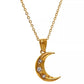 SCARLETT MOON CHARM NECKLACE